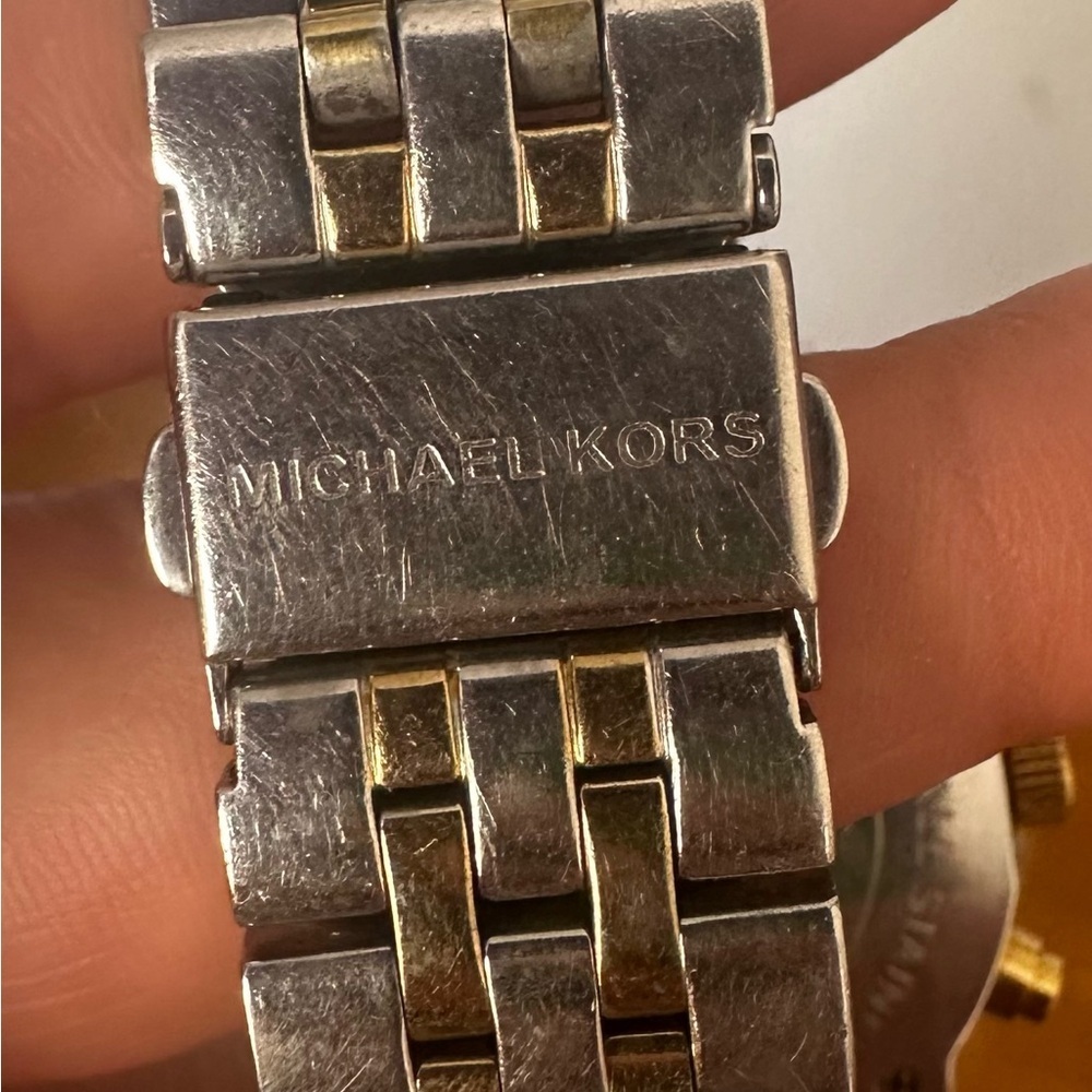 Michael Kors Two-Tone Chronograph Ladies’ Watch “As-Is” condition - Picture 7 of 9